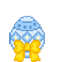Easter Egg Greeting Blue emoji