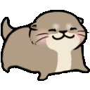 Otterhappy2q emoji