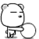 Bouncing Ball Bear emoji