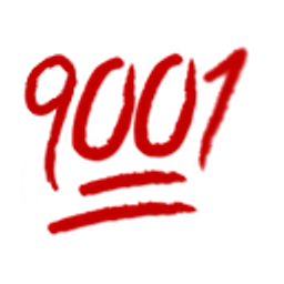 Red 9001 Underlined emoji