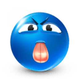 Idiot Blue emoji