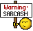 Warning Sarcasm emoji