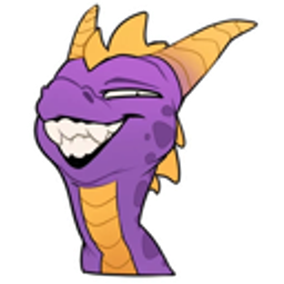 Grinning Spyro emoji