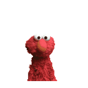 Elmo Shrug emoji
