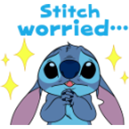 Stitch Worried emoji
