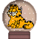 Garfield Snowglobe emoji