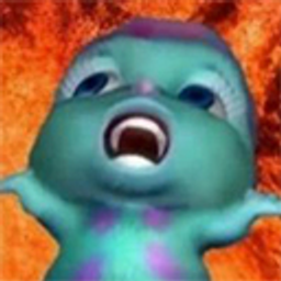 Blue Monster Scream emoji