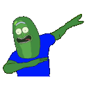 Pickle Rick Dab emoji