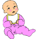 Crying Baby Girl emoji