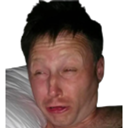Cooked Guy Awaking emoji