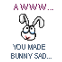 You Made Bunny Sad emoji
