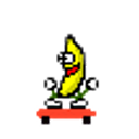 Banana Skateboard emoji
