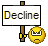 Decline emoji