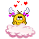 Pink Cloud Angel emoji