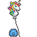 Unicorn Balloon Knuddels Boy emoji