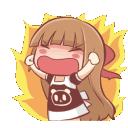 Girl Fist Pump Cheer emoji