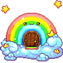 Rainbow Home emoji