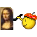 Painting Monalisa emoji
