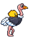 Ostrich Ride Knuddels emoji