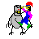 Ski Free Monster emoji