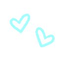 Cyan Hearts emoji