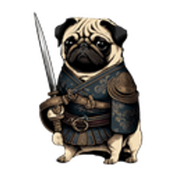 Pugwarrior emoji
