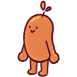 Bean Orange Jelly Bean emoji