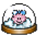 Knuddels Snowglobe Girl emoji