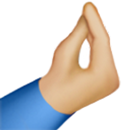 Italianhanddarkskintone emoji