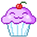 Cupcake Happy emoji