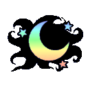 Moon Stars Glow emoji