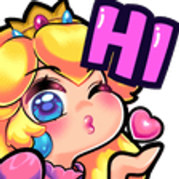 Peach Hi emoji