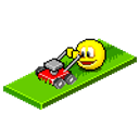Mowing emoji
