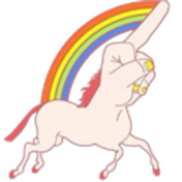 F Younicorn emoji