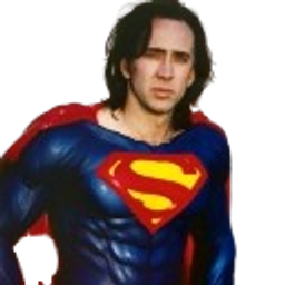 Nicolas Cage Superman Pose emoji