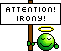 Attention Irony emoji