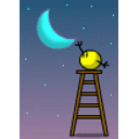 Ladder Moon emoji