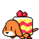 Dog Cake emoji