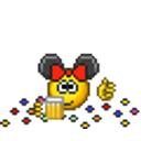 Minnie Mouse Confetti emoji
