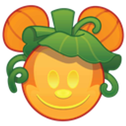 Pumpkin Mickey emoji