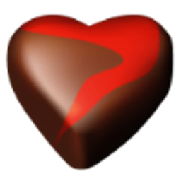 Chocalate Heart emoji