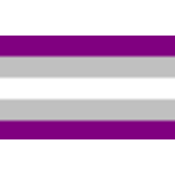Prideflag Gray Asexual emoji