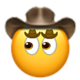 Cowboy Eyes Cowboy emoji