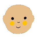 Rainbow Blush emoji