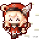 Pixel Cat Happy Hat emoji