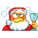 Drunk Santa emoji