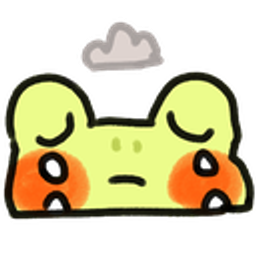 Frog Cloud Sad emoji