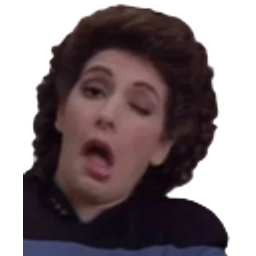 Deanna Troi Weird Face Star Trek Tng emoji