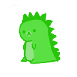 Cute Dino Shy Stand emoji