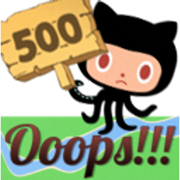 Github 500 Oops emoji